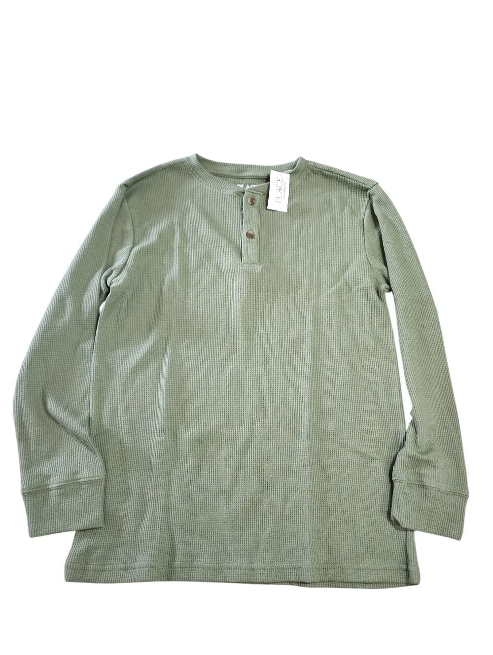 The Childrens Place Boys Waffle Knit Long Sleeve Top Nwt Size 10/12